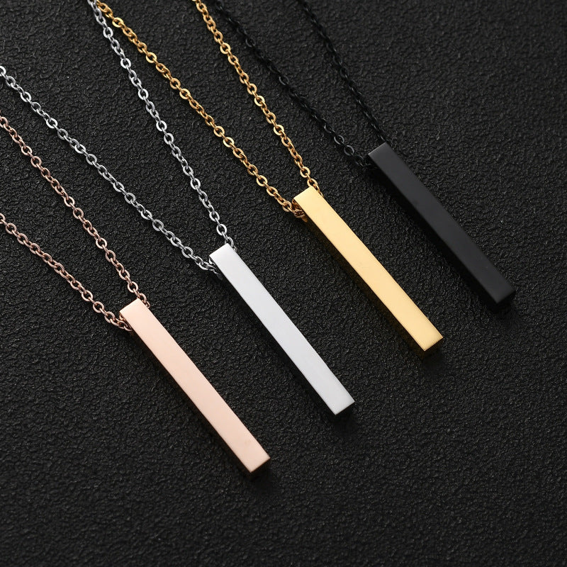 Wholesale Mirrored rectangular necklace